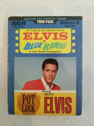 Elvis 8 Track " Elvis In Blue Hawaii " Soundtrack P8s - 5044 W/inserts Rare