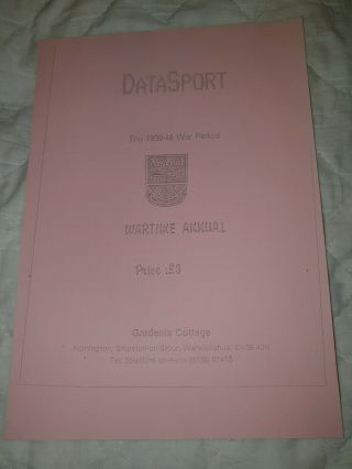 Arsenal - Datasport 1939 - 45 Wartime Annual - Very Rare