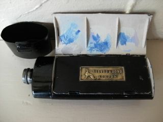Rare Antique " Reeves London " Artists Traveling Paint Box Integral Water Bottle??