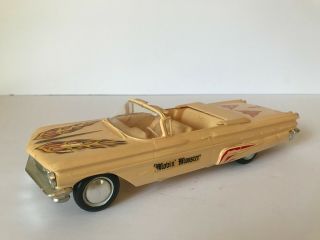 1960 Pontiac Bonneville Convertible Model Car Kit Built 1:25 Scale Amt Vintage