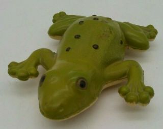 Antique Vintage Celluloid Rattle Frog Toy Euc 4 " 1930 