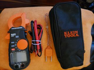 1 - Klein Tools Rare Cl - 1300 Digital Amperage - Meter Complete Kit Hvac Temp.  Case