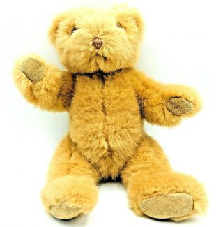 Russ Berrie Teddy Bear Rare Jointed Soft Plush 10 Inch Htf Bear Posable Bear