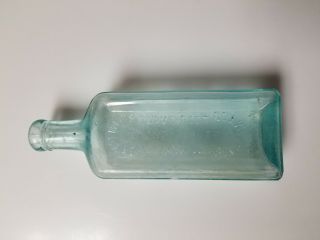 Antique Apothecary Bottle Aqua Dr Kilmers Swamp Root Kidney Liver