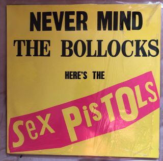 Sex Pistols Never Mind The Bollocks 12” Lp 80s Rare German Mispress Ex/nr