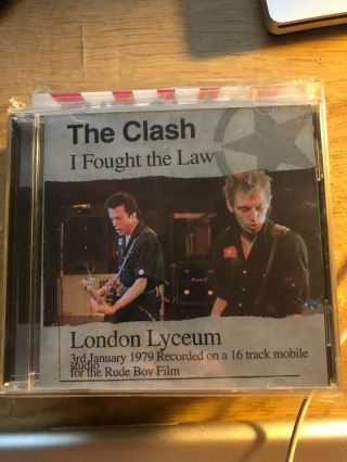 The Clash - I Fought The Law London Lyceum (rare 2003 Cd,  Near)