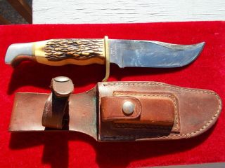 Rare Vintage Usa Schrade Walden 171uh Pro Hunter Knife Old 08537