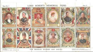 12 Rare Stamps,  Lord Roberts Memorial Fund For Disabled Soldiers And Sailors,  1915