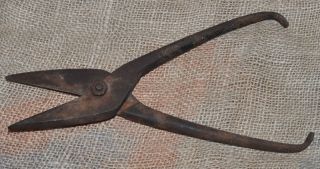 Antique 19c Wrought Iron Hand Forged Scissors Shears Primitive