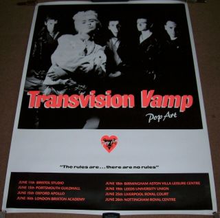 Transvision Vamp Stunning Rare Promo Concert 