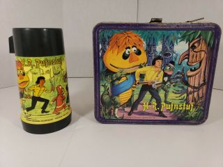 Vintage 1970 H.  R.  Pufnstuf Lunchbox W/ Thermos Classic Sid & Marty Krofft Rare