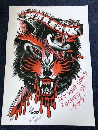 Rare Frank Carter Gallows Artwork - Signed A3 Limited Edition Poster
