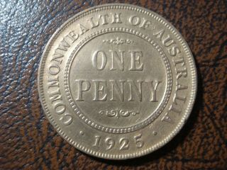 Deceased Estate Find Australian 1925 Penny Coin Rare Coin