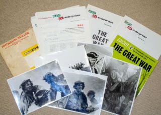 " Culloden " And " The Great War " - Mega - Rare Bbc Press Release 1960s
