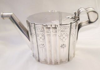 A Fine Rare Vintage Antique Silver Plated Watering Can C1900