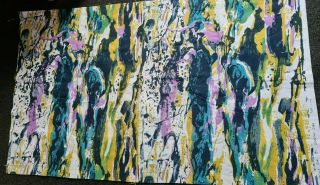 Rare Heals Barkcloth Wall Hanging Heals Oak by Dorothy Carr - VINTAGE FABRIC 2