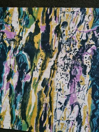 Rare Heals Barkcloth Wall Hanging Heals Oak by Dorothy Carr - VINTAGE FABRIC 3