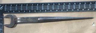 Vintage / Antique Klein Tools 3212 - H 1 1/4 " Offset Spud Wrench