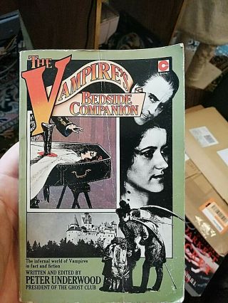 The Vampires Bedside Companion Rare Vintage Horror Paperback Peter Underwood