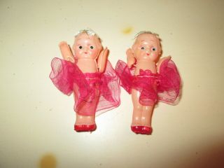 Vintage Celluloid Carnival Kewpie Dolls 2.  5 " Darling