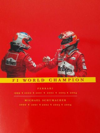 2004 FERRARI YEARBOOK BROCHURE BOOK ANNUAL F1 REPORT F2004 RARE 3