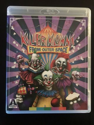 Killer Klowns From Outer Space Blu Ray Arrow Video Rare
