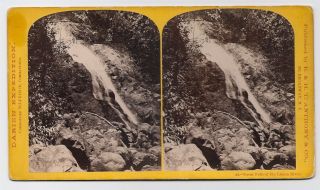 Great Falls Of The Limon River Panama Central America John Moran 1870s Rare Sv