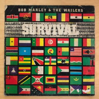 Bob Marley Wailers Survival Og Lp Rare Nigerian Press Island 1980 Roots Reggae
