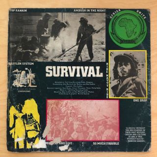 Bob Marley Wailers Survival OG LP Rare Nigerian Press Island 1980 Roots Reggae 2