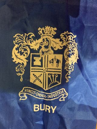 Bury FC Football Fans Silk Scarf 1970s Very Rare 50 Years Old 2