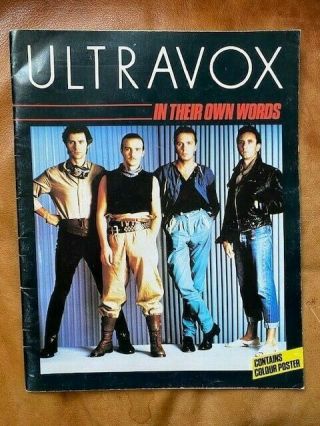 Ultravox In Their Own Words Mega Rare Book (no Poster) But Vgc