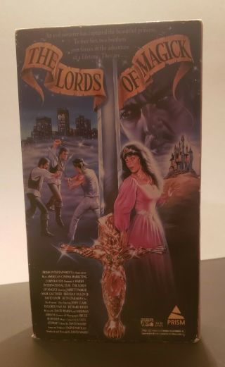 The Lords Of Magick (vhs,  1989) David Marsh Prism Ent.  Extremely Rare
