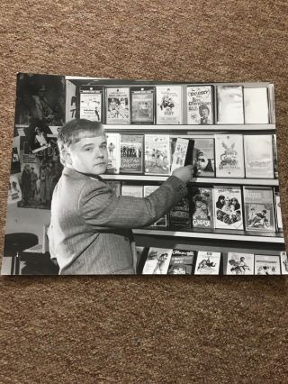 1980s Video Shop Film Display - Pre Cert Videos & Posters.  Rare Press Photo