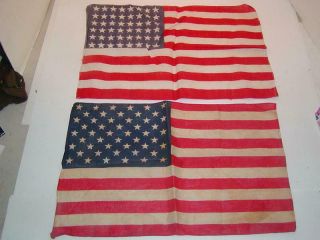 Antique United States Flag - 48 Star & 50 Star U.  S.  Parade Flags