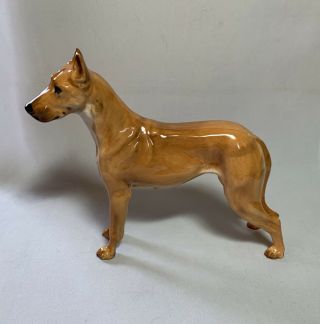 Vtg Rare Royal Doulton England Bone China Great Dane Dog Figurine Hn 2602