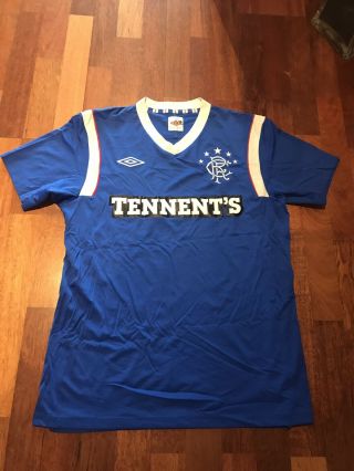 Rare Glasgow Rangers Classic 11 - 12 Vintage Home Football Jersey Shirt Top Umbro