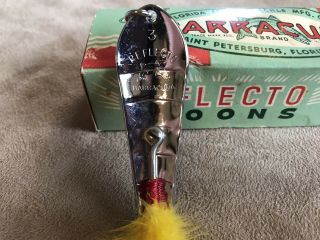 Old Vintage Fishing Lure Rare Color Barracuda Reflecto Spoon Box 3