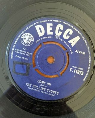 Rolling Stones - Come On / I Want To Be Loved - 7 " Single - Rare
