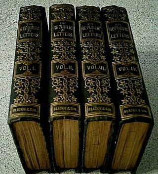 Rare 4 Volumes Set - - The Republic Of Letters - - 1800 