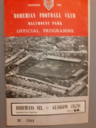 Celtic V Bohemians April 1952.  Rare Programme