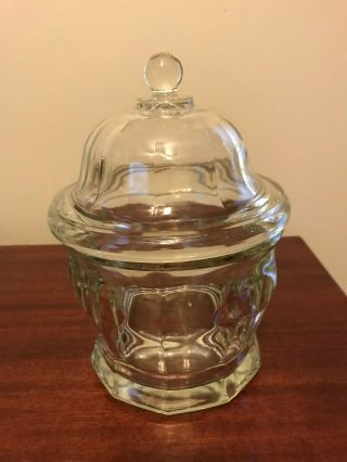 Apothecary Jar Pharmacy Vintage Clear Glass Drug Store Candy