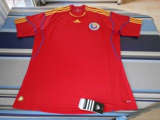 Rare Romania Adidas 2010 - 12 Centenary Home Red Shirt L Mutu Chivu Bnwt Vtg