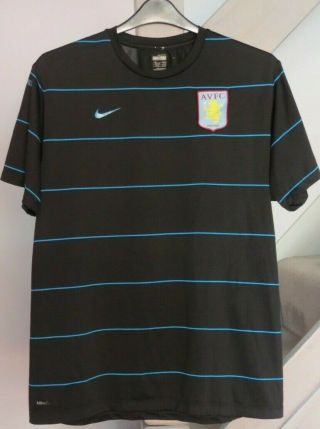 Mens Aston Villa Training Football Shirt Size Xl Nike Rare Retro