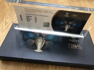 Rare Uefa Final 2017 Juventus V Real Madrid.  Cardiff.  Commemorative Ticket