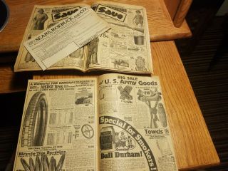 Rare - 2 for 1 Price,  Vintage Sears Roebuck & Co,  Catalogs,  1921 & 1922,  Outhouse. 2