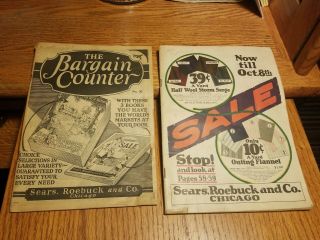Rare - 2 for 1 Price,  Vintage Sears Roebuck & Co,  Catalogs,  1921 & 1922,  Outhouse. 3
