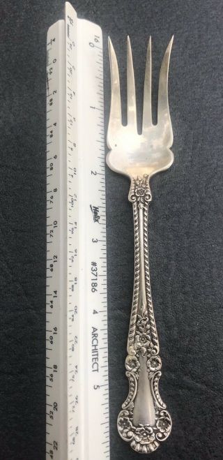 " Cambridge " (1899) By Gorham Sterling Silver Cold Meat Fork No Monogram