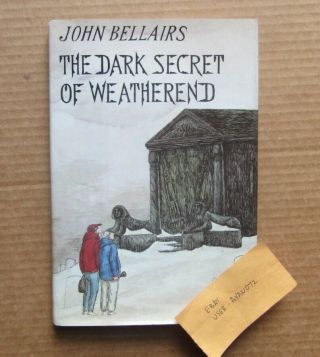 The Dark Secret Of Weatherend By John Bellairs Hardcover,  1st Printing Rare Oop