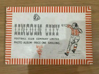 Old Lincoln City Football Club Fc 1948 Very Rare History Book Photo Pic.  Album