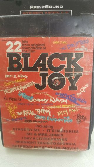 Black Joy Various Artists 8 Track Tape Brilliant Very Rare